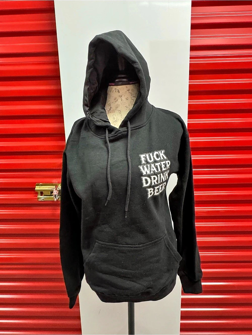 Assholes Live Forever F Water Drink Beer Hoodie Black Small